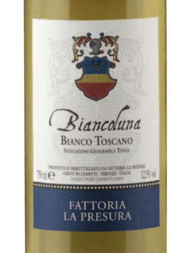 Fattoria La Presura Biancoluna Bianco Toscano Vivino US