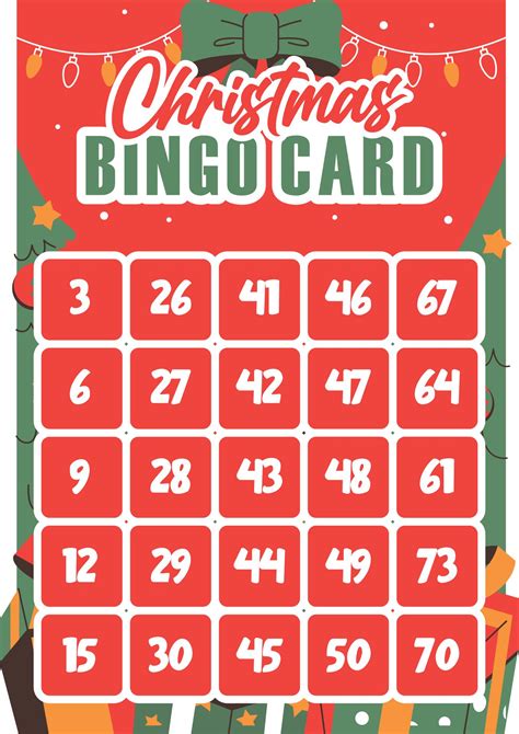 Printable Blank Christmas Bingo Cards