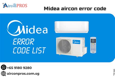 Midea Aircon Error Code Best Aircon Service Company Singapore