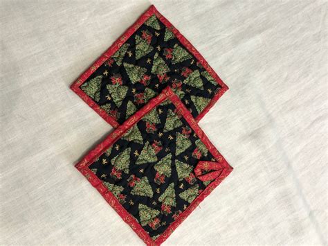 Quilted Pot Holders Hot Stand Potholders Pot Holders Etsy
