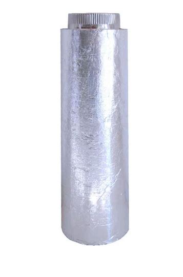 Tubo Liso Calorifugado Inoxidable 1m Decochimeneas