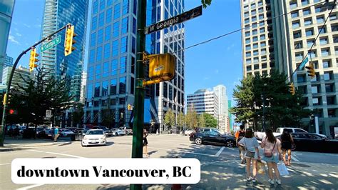 Downtown Vancouver Tour Summer Time Canada BC Asmr YouTube