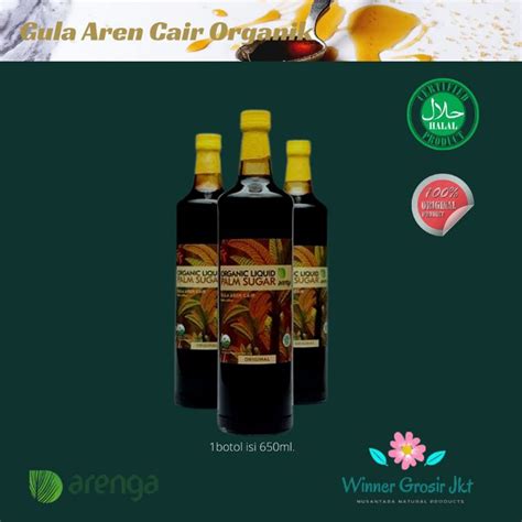 Jual Arenga Organic Liquid Palm Sugar Gula Aren Cair Original Ml