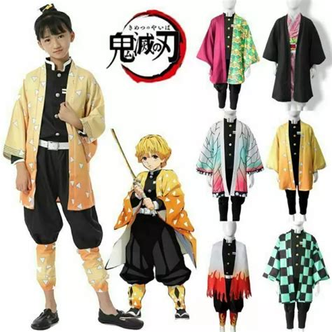 Kids Demon Slayer Kimetsu No Yaiba Anime Nezuko Costume Outfit