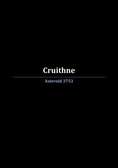 Cruithne Asteroid