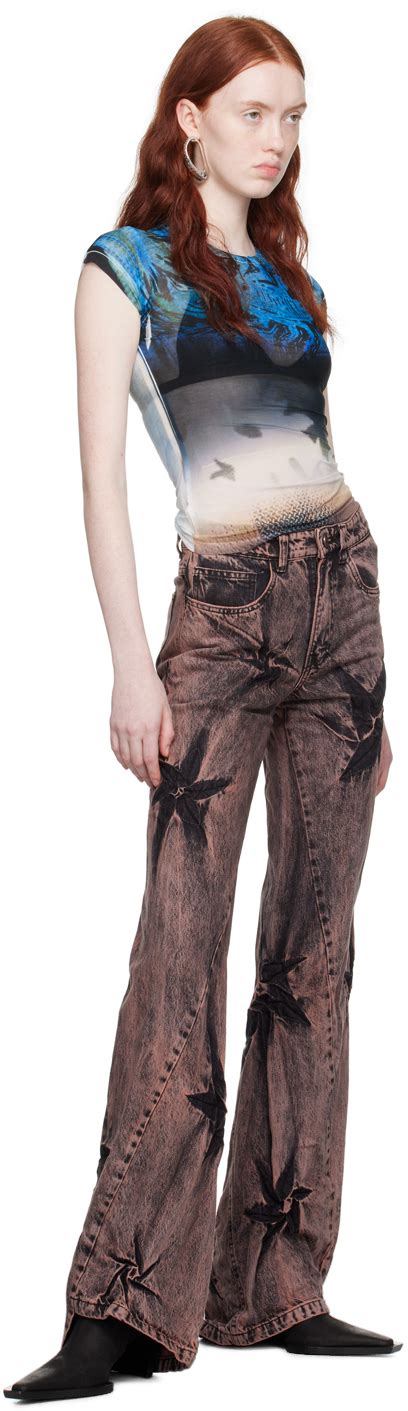 Masha Popova Ssense Exclusive Brown Jeans Masha Popova