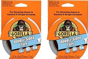 Amazon Gorilla Cinta Adhesiva De Doble Cara 1 41 X 8 Yardas