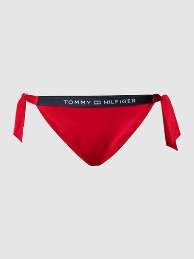 Tommy Hilfiger Bikini Hose Mit Schn Rung Rot Online Kaufen