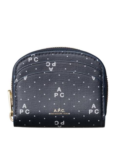 A P C Demi Lune Mini Compact Wallet Reversible