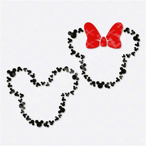 Disney Svg Mickey Mouse Head Svg Minnie Mouse Svg Disney Monogram Svg