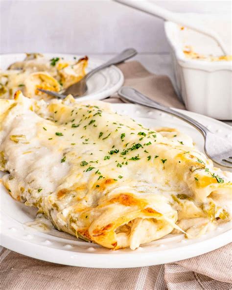 White Chicken Enchiladas