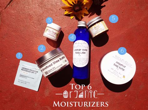 Top 6 Organic Moisturizers