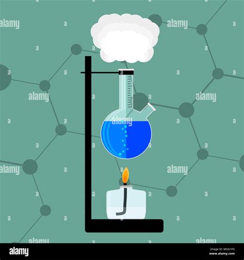 Chemical Reaction And Experience Vector Research Chemical Experiment