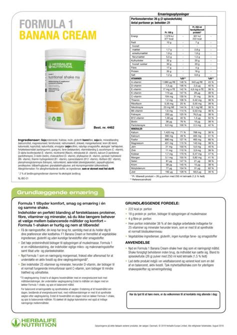 Formula Nutritional Shake Mix Selvst Ndigt Herbalife Nutrition Medlem