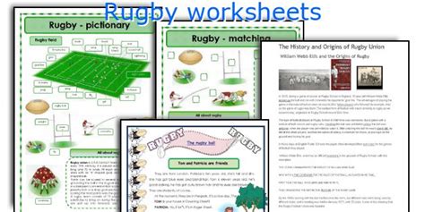 Rugby Worksheets