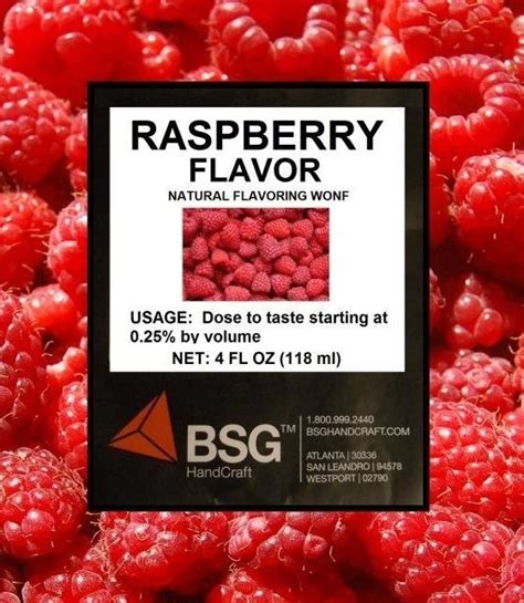 RASPBERRY FLAVOR BREWERS BEST 4oz FLAVORING FOR SODA BEER WINE SHINE CANDY ICE - Hobby Homebrew