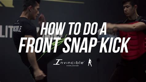 Hd The Complete Front Snap Kick Tutorial Invincibleworldwide Youtube