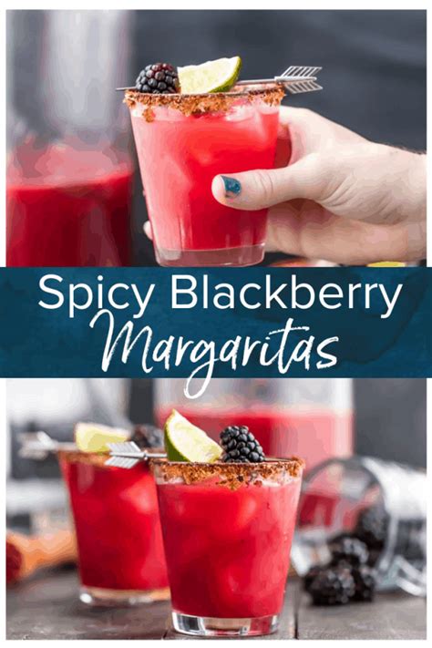 Blackberry Margaritas Spicy Margarita Recipe The Cookie Rookie