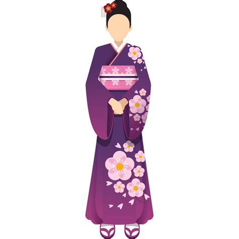 girl in Japan national costume 18787177 PNG