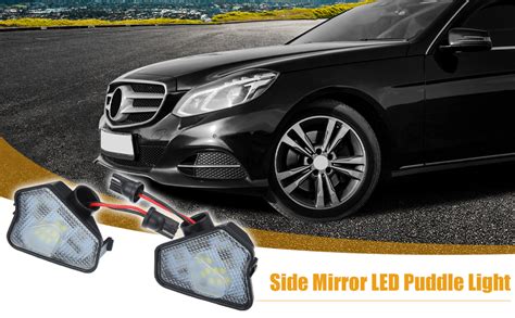 Amazon X Autohaux Pair Side Mirror Puddle Light Led Lamp Left