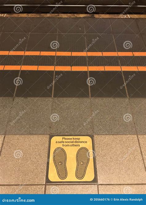 Footprints, Stand Here To Maintain Safe Social Distance from Others