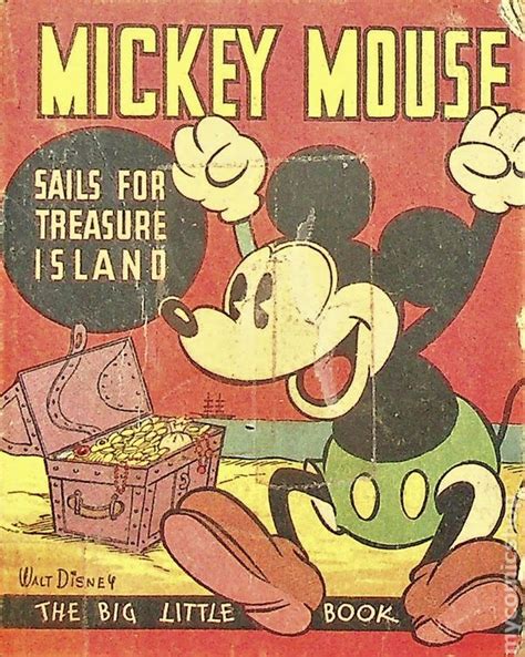 Mickey Mouse Sails For Treasure Island Whitman Blb Comic Books