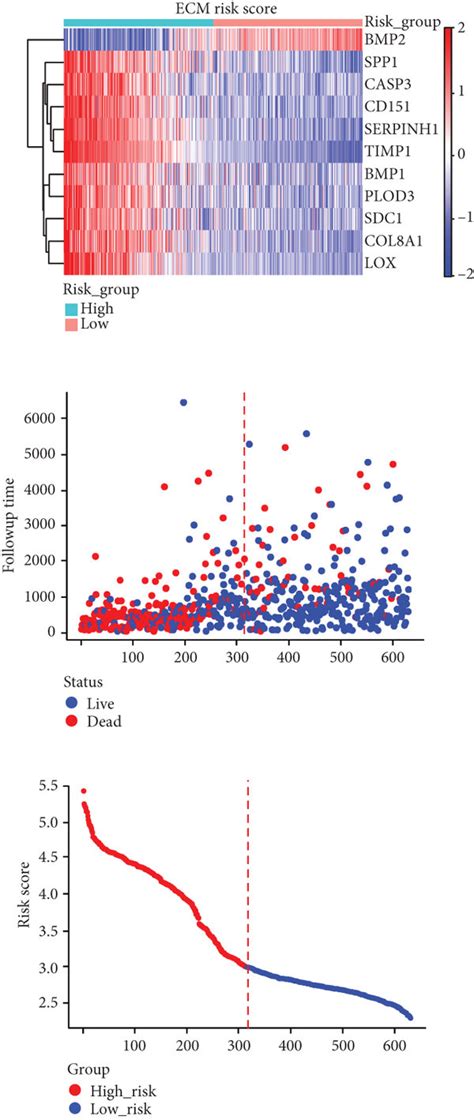 The Prognostic Value Of The Risk Signature In TCGA Dataset A