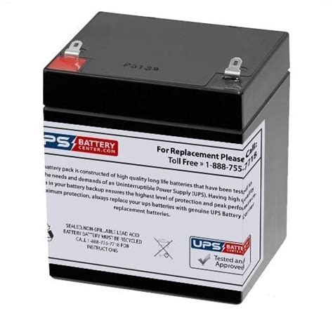 Gs Portalac Px12050shr 12v 5ah Battery With F1 Terminals