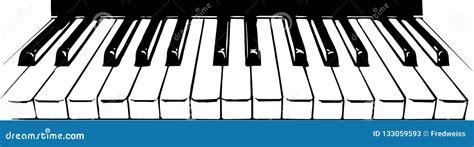 Piano Keys Illustration Stock Vector Illustration Of Music 133059593