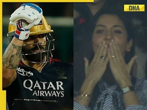 Watch Anushka Sharma Blows Flying Kisses To Virat Kohli From The