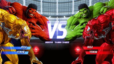 Red Hulk Yellow Venom Vs Green Hulk Red Venom Hardest Ai Marvel