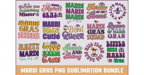 Mardi Gras Png Sublimation Bundle Bundle · Creative Fabrica