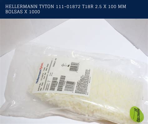 Hellermann Tyton Cinchos De 2 5 X 100 Mm Blanco 1000 Piezas