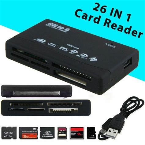 All In One 1 Memory Card Reader Usb External Sd Sdhc Mini Micro M2 Mmc Xd Cf Ms Wish