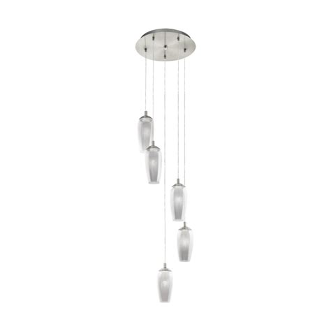 Eglo Lighting Farsala Elegant Led Multi Drop Ceiling Pendant Light With