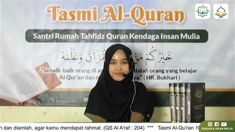 Live Tasmi Al Quran Juz Oleh Ananda Najma Sakinah E Santri Rtq