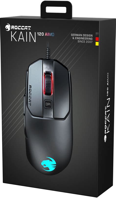 Customer Reviews Roccat Kain Aimo Wired Optical Gaming Mouse With