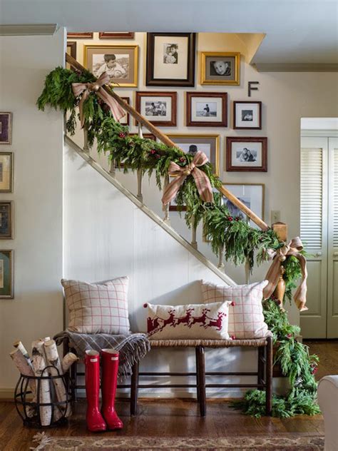 7 Ways To Decorate Your Staircase For Christmas By Kimberly Duran The