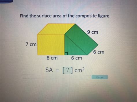 Find The Surface Area Of The Composite Figure