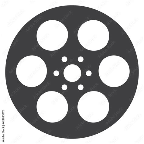 Film reel vector Stock Vector | Adobe Stock