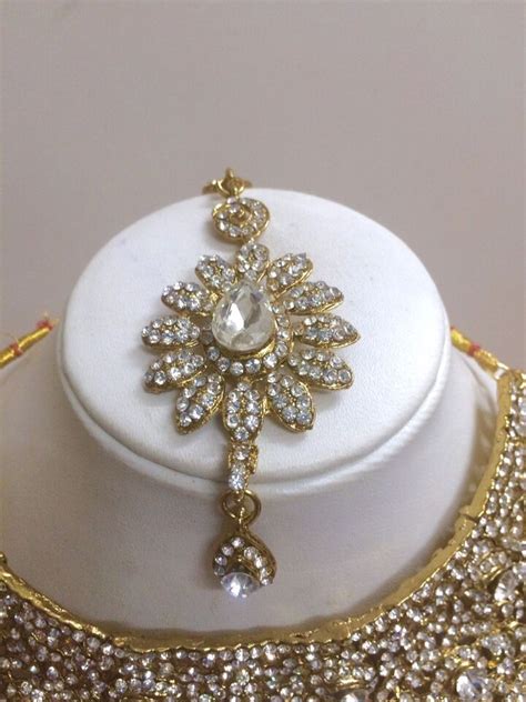 Indian Bollywood Style Fashion Gold Plated Bridal Jewelry Necklace Set