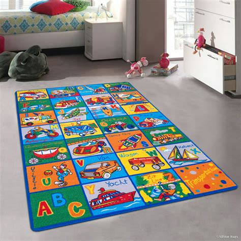 Allstar Kids Baby Room Area Rug Learn Abc Alphabet Letters