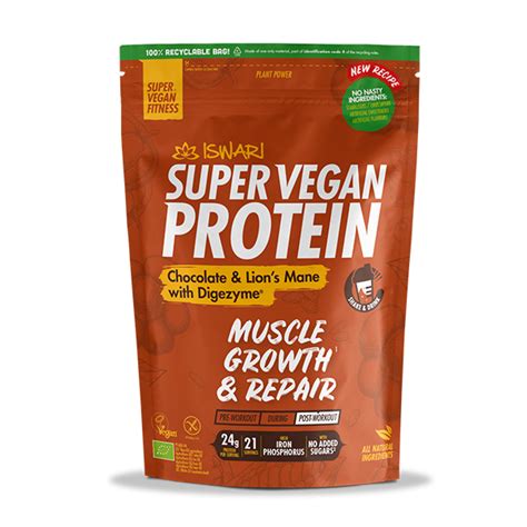 Buy Now Super Vegan Protein Chocolate And Lions Mane With Digezyme