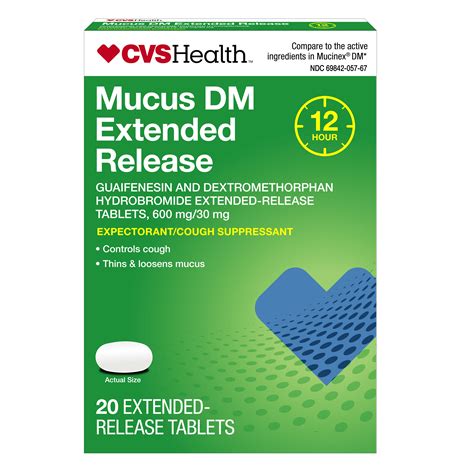 Cvs Health Hr Mucus Dm Extended Release Cough Tablets