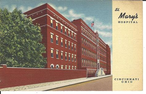 St. Mary's Hospital Cincinnati Ohio Vintage Postcard | Etsy