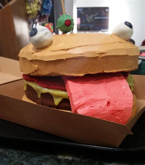 Fortnite Durr Burger Cake Close Up By Nanjari On Deviantart