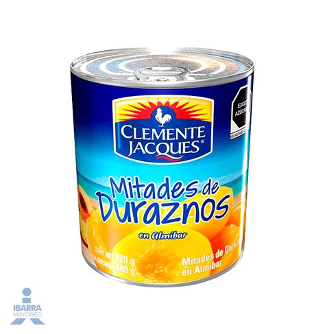 DURAZNO CLEMENTE JACQUES MITADES 820 GR