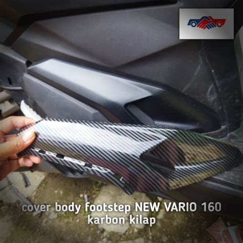 Jual Cover Body Footstep Pijakan Kaki Dashboard New Vario Karbon