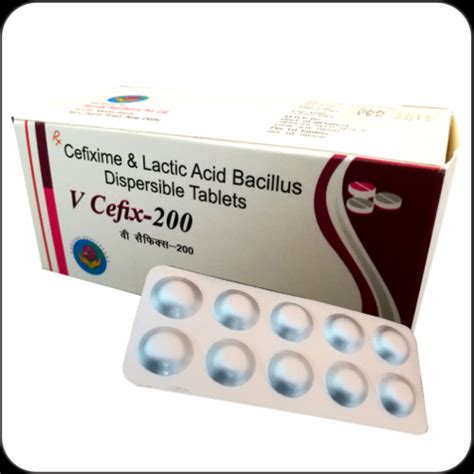 V Cefix Cefixime And Lactic Acid Bacillus Dispersible Antibiotic