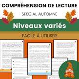 Compréhension de Lecture Automne Texte Narratif 3e Cycle TPT